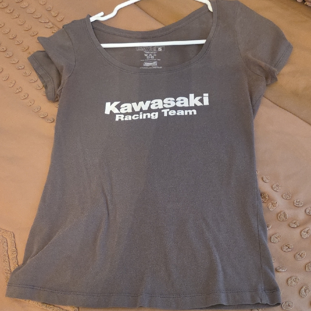 Kawasaki Women's Charcoal Racing Tee